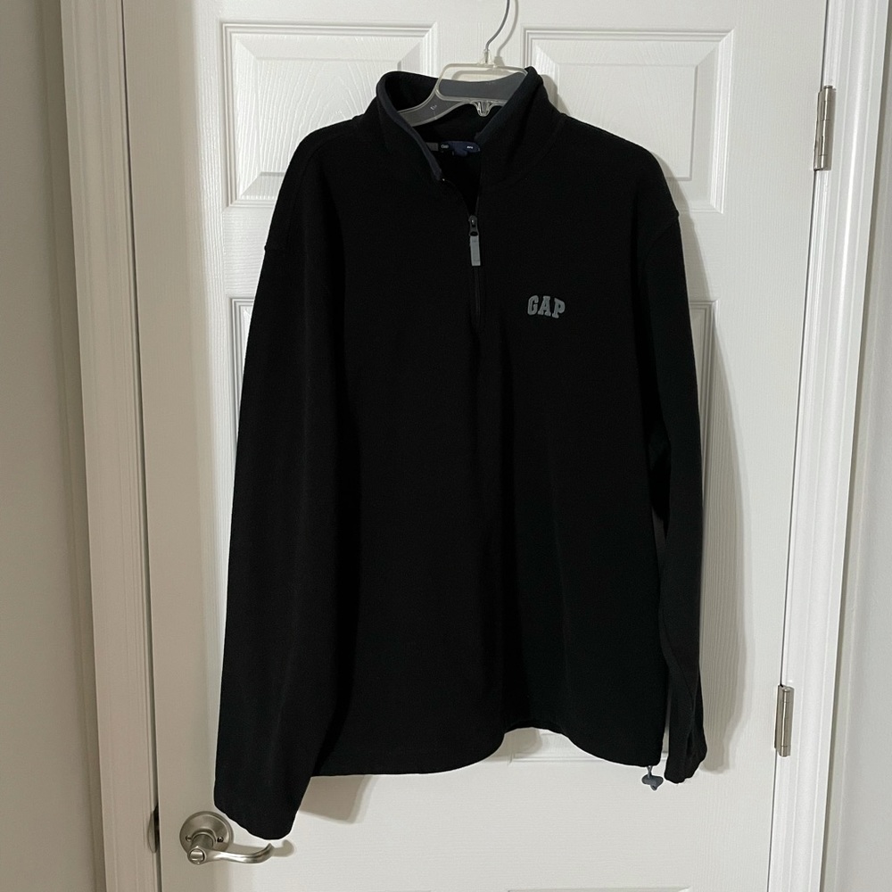 Black ¼ Zip Pullover